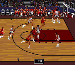 Bulls Vs Blazers and the NBA Playoffs screenshot 4 for Super Nintendo